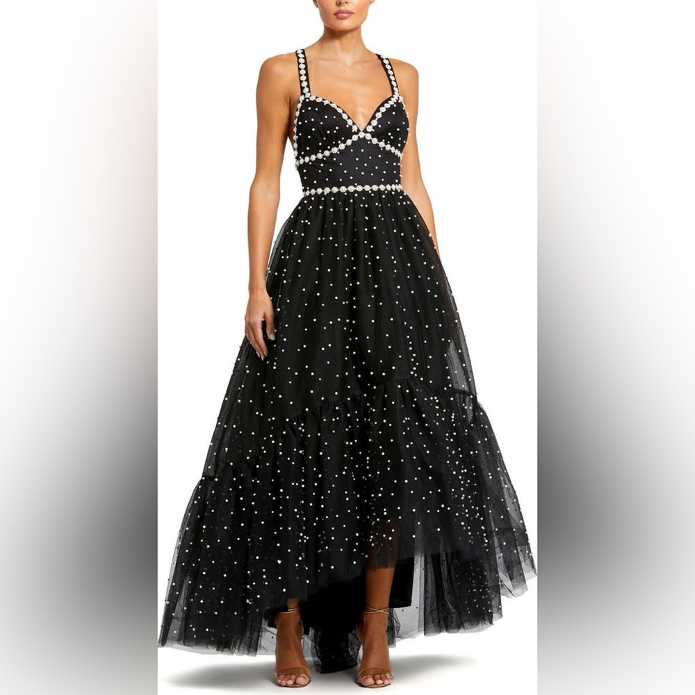 Pearl Beaded High Low Gown
Mac Duggal